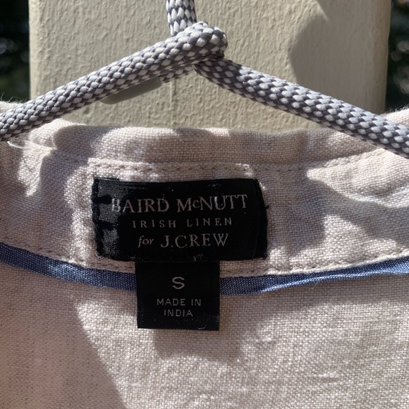 Baird McNutt Irish Linen for J. Crew cream shirt dress size S - Picture 3 of 13